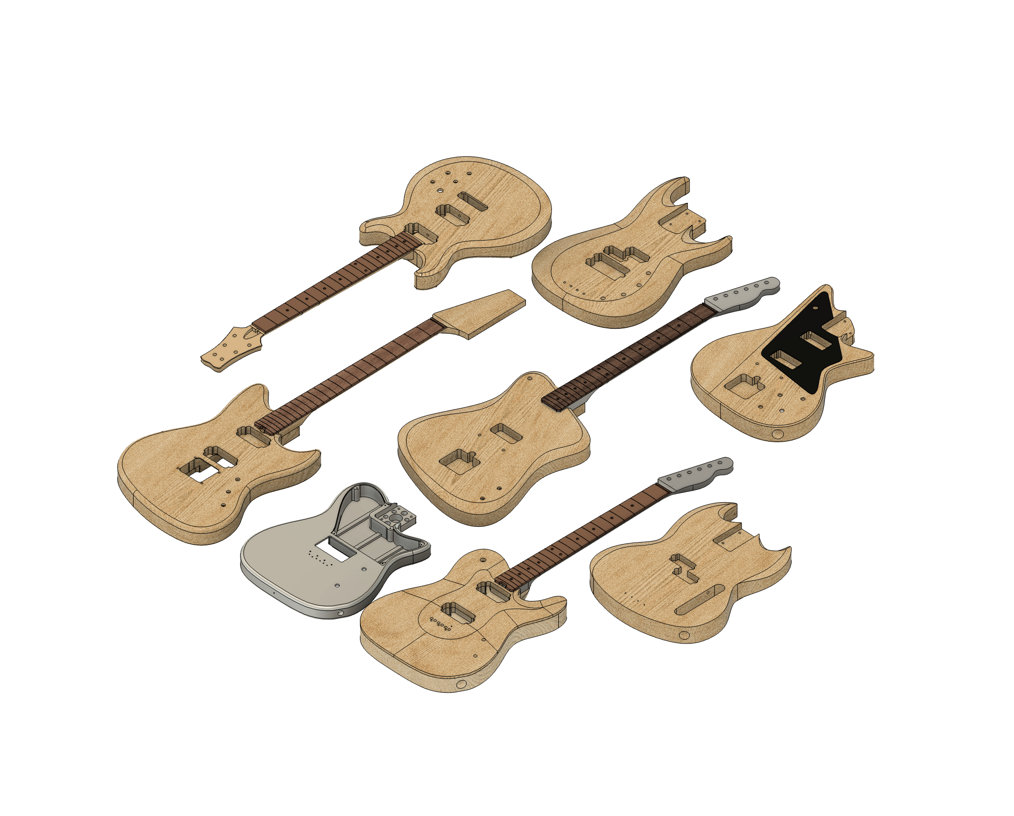 Examples of Custom guitar designs