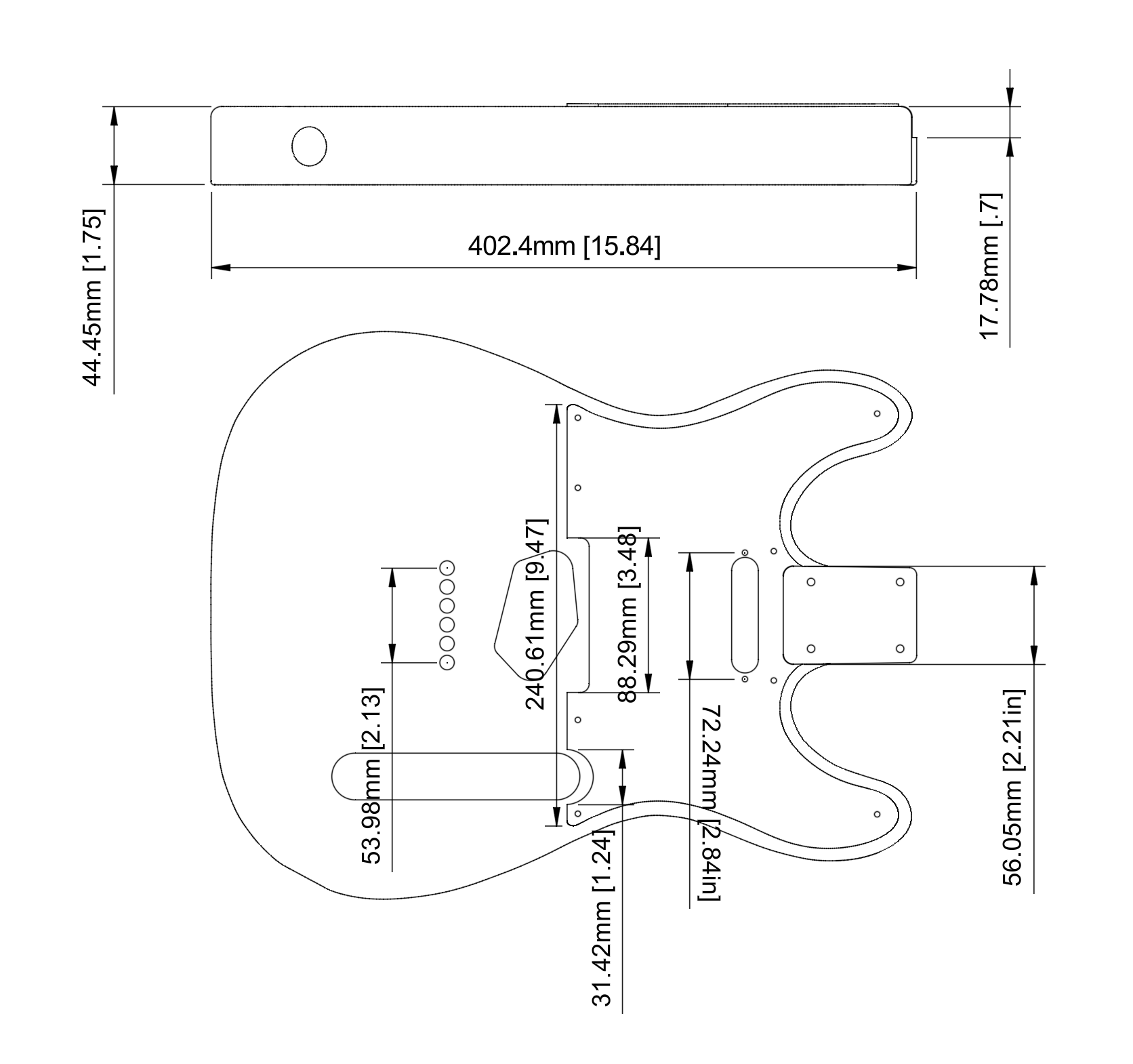 Telecaster Double Cutaway
