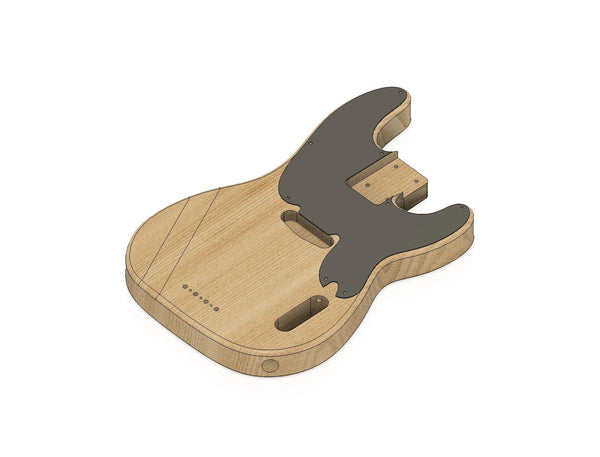 Fender precision bass guitar plans, files for CNC machine